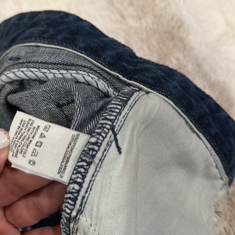 Free People Logan Raw Hem Button Fly Denim Shorts Size 26 - Picture 6 of 9